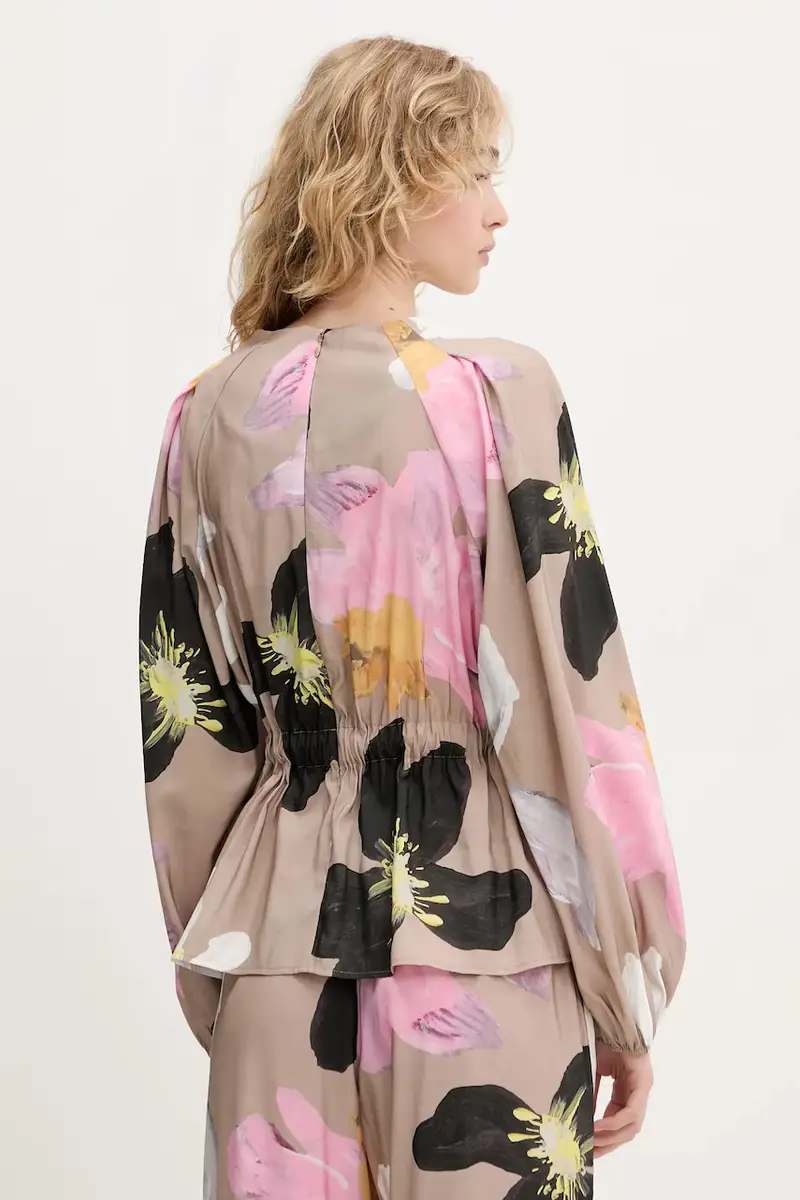 camicetta donna colore beige SG-PF25-T064-2070 miniatura 3