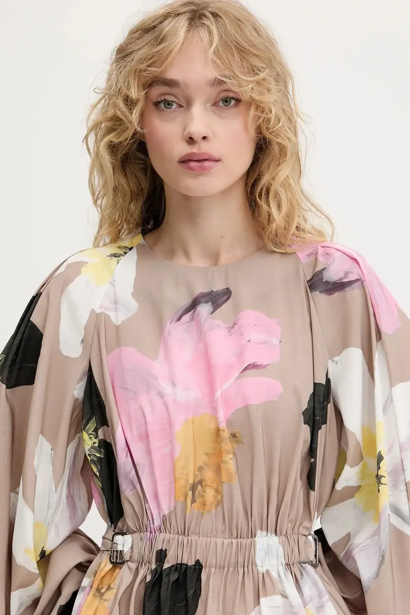 camicetta donna colore beige SG-PF25-T064-2070 miniatura 4