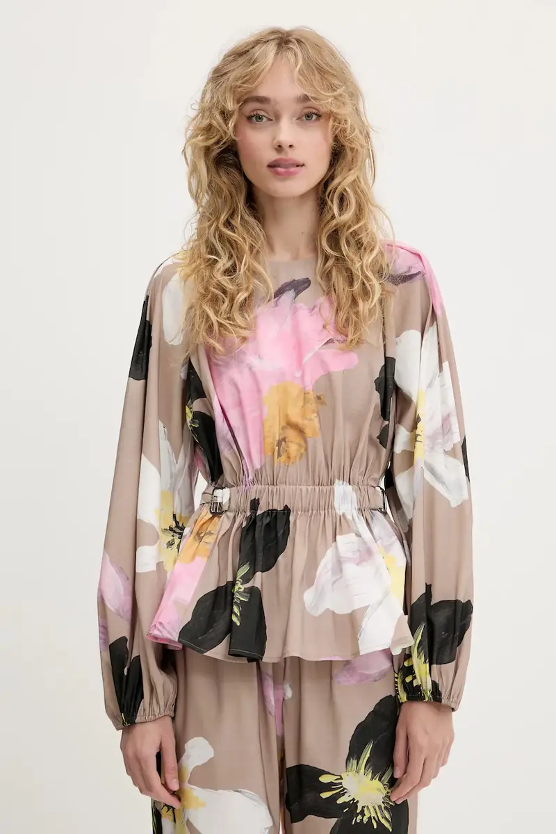 camicetta donna colore beige SG-PF25-T064-2070