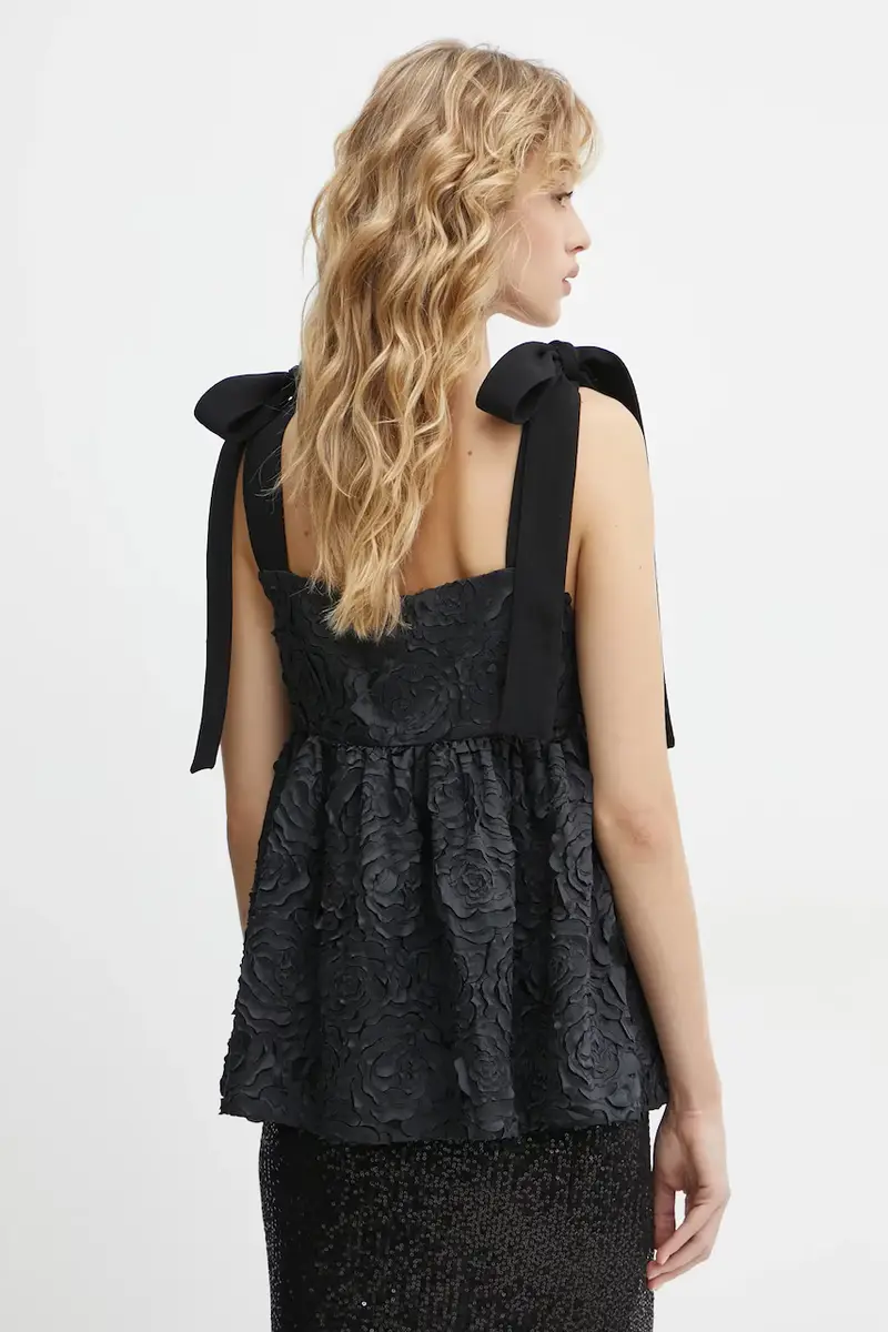 camicetta donna colore nero SG-PS25-T035-2320 miniatura 3