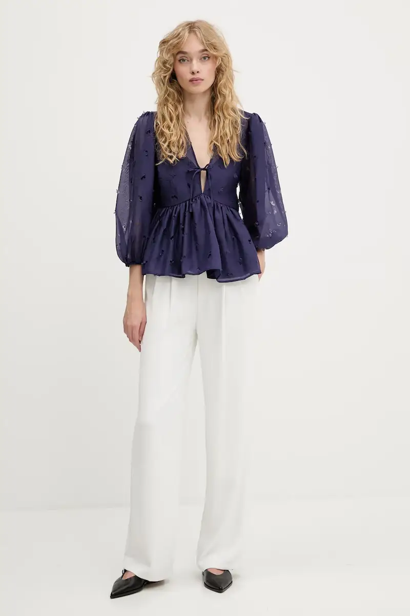 camicetta donna colore violetto SG-PF25-T062-1608 miniatura 2