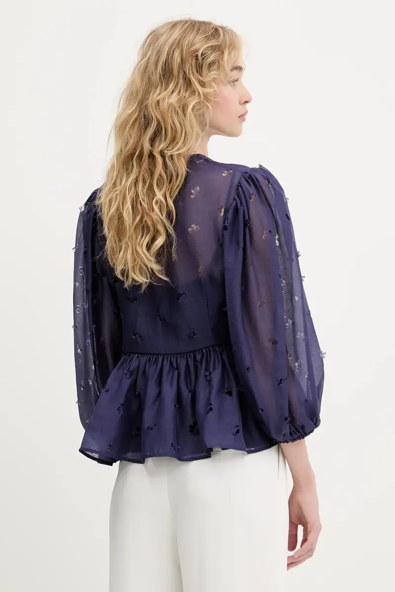 camicetta donna colore violetto SG-PF25-T062-1608 miniatura 3