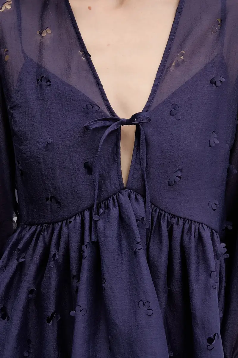 camicetta donna colore violetto SG-PF25-T062-1608 miniatura 5