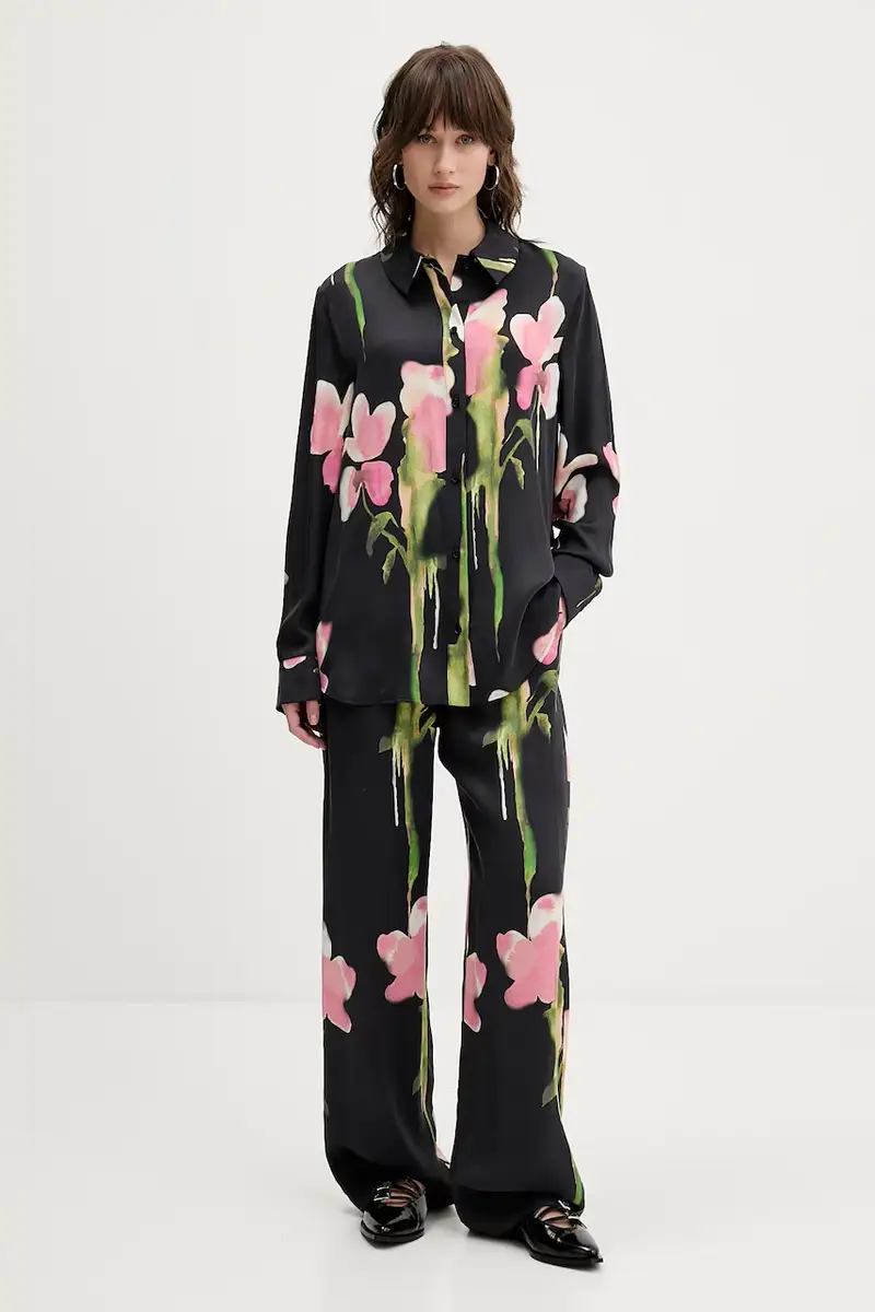 camicia 0 donna colore nero SG-AW25-T091-2263 miniatura 2