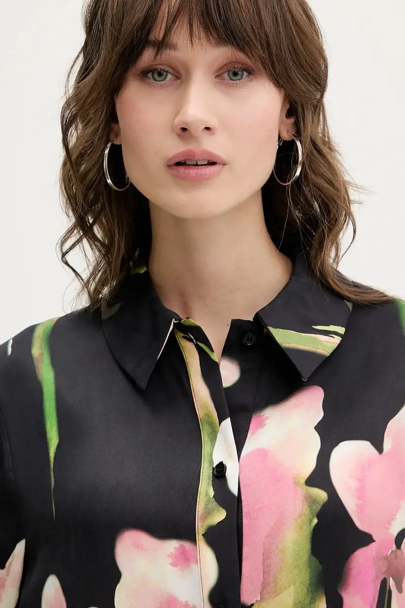 camicia 0 donna colore nero SG-AW25-T091-2263 miniatura 4