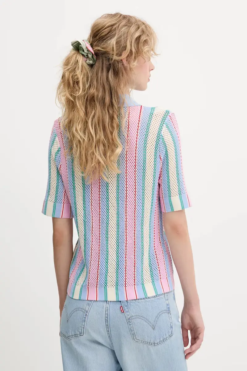 camicia donna colore blu SG-PF25-K038-2100 miniatura 3