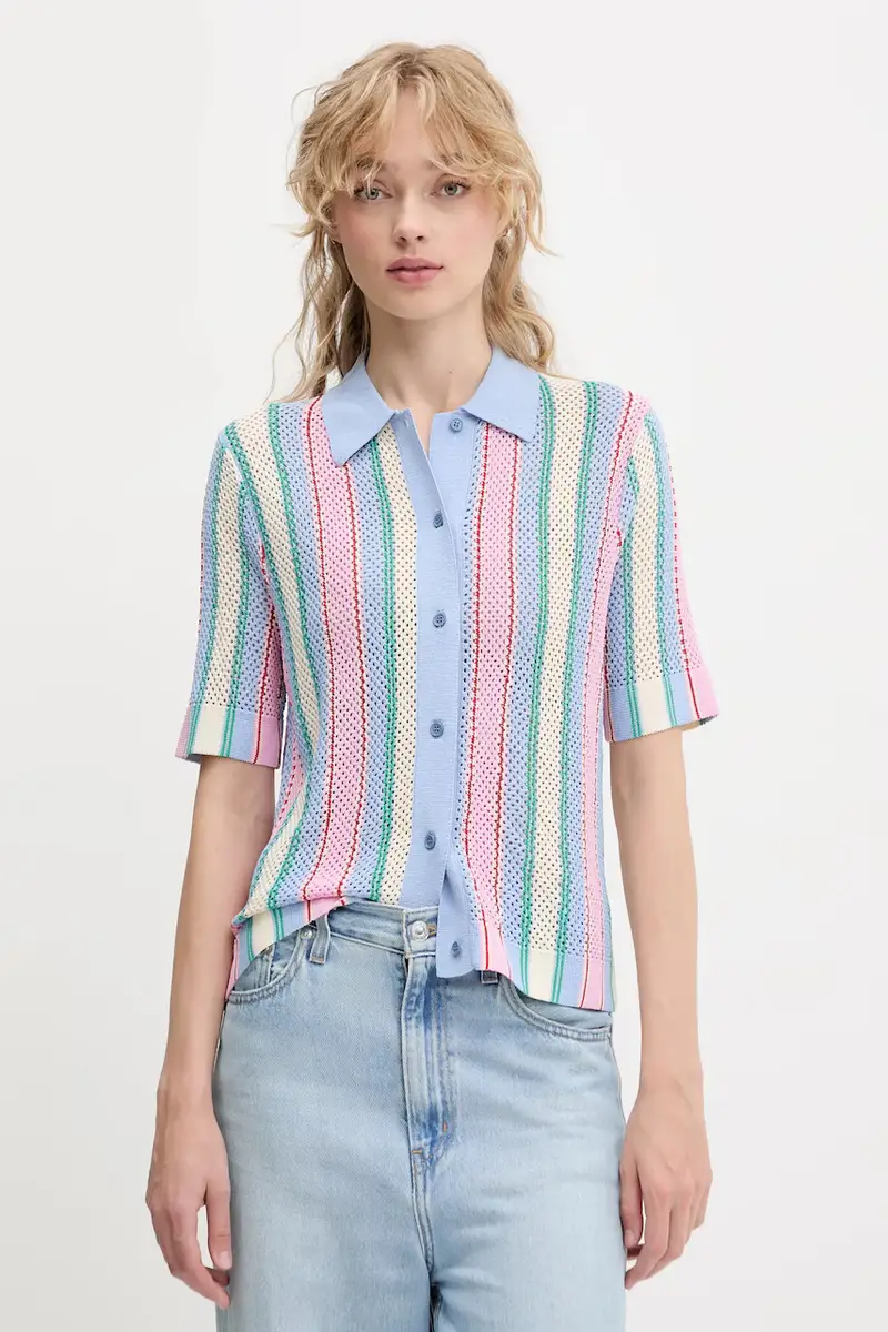 camicia donna colore blu SG-PF25-K038-2100