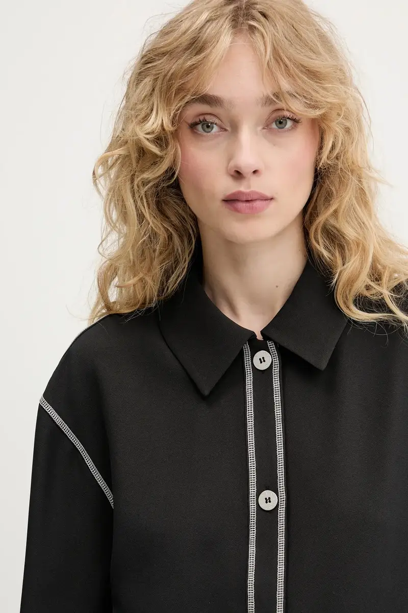 camicia donna colore nero SG-PF25-S029-2369 miniatura 4