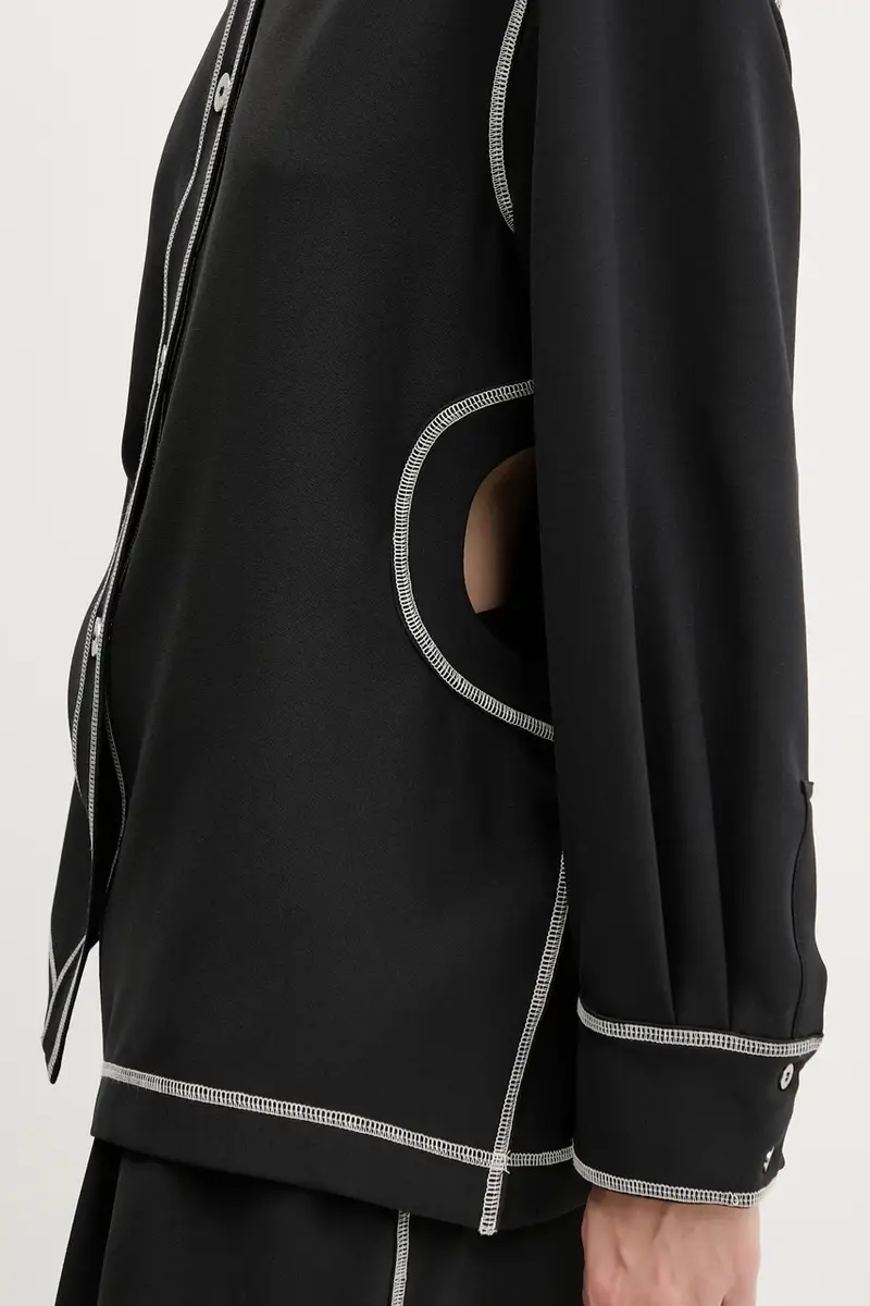 camicia donna colore nero SG-PF25-S029-2369 miniatura 5