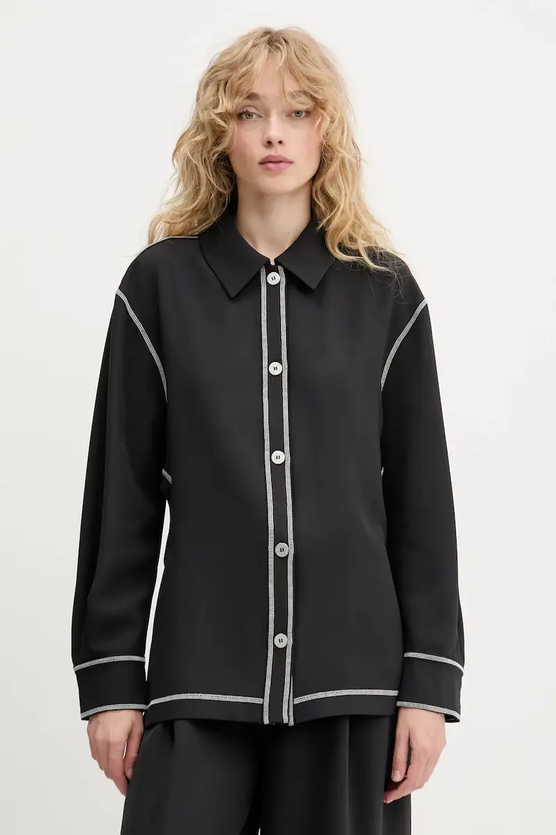 camicia donna colore nero SG-PF25-S029-2369