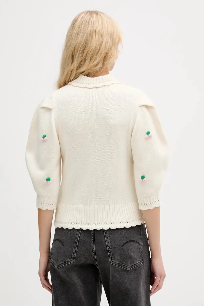 cardigan con lana 0 colore beige SG-AW25-K044-2359 miniatura 3