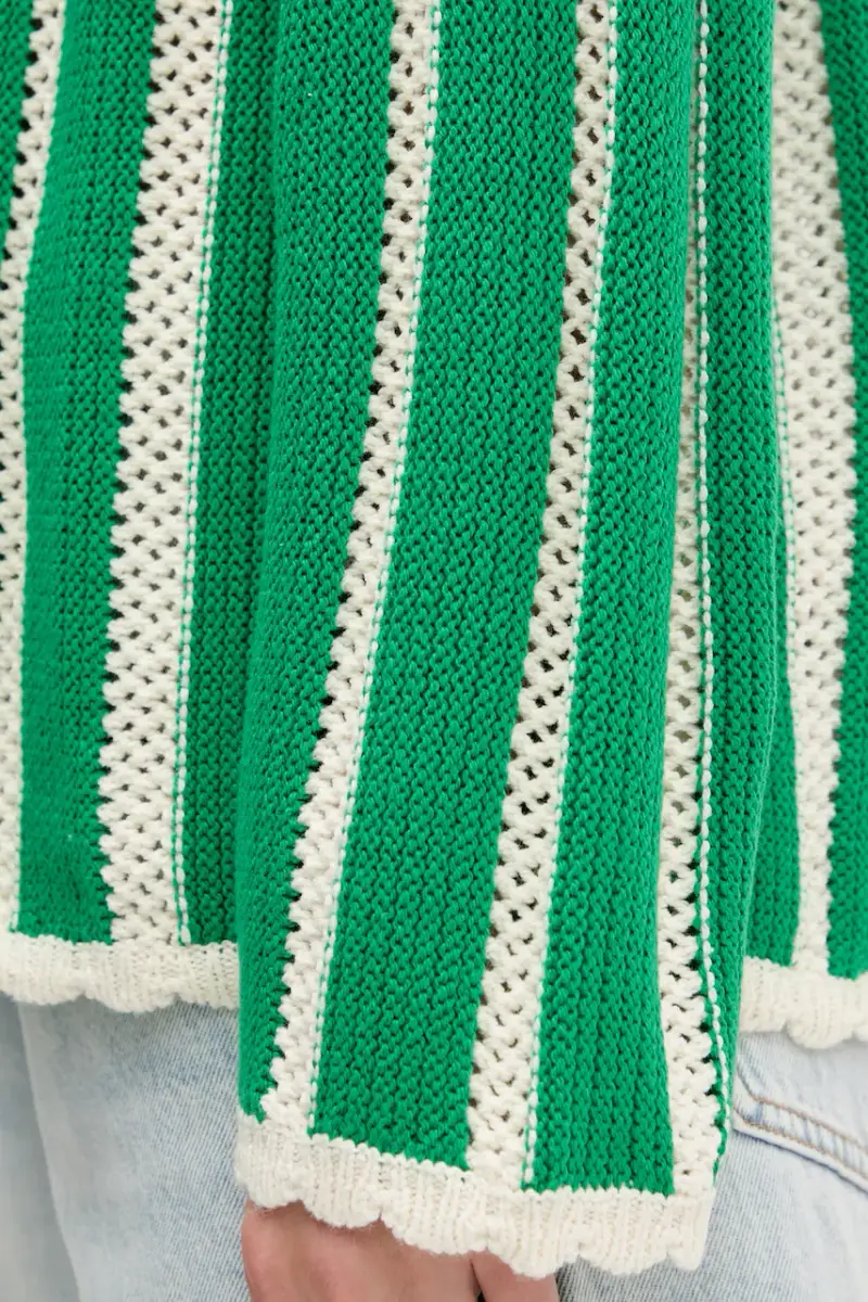 Stine Goya Cardigan Donna Verde 3159239 miniatura 5