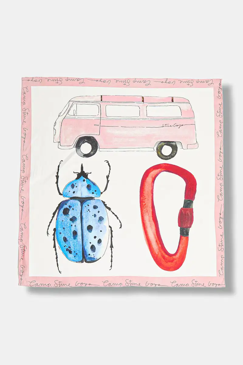 foulard in seta 0 donna colore bianco SG-AW25-A010-2287