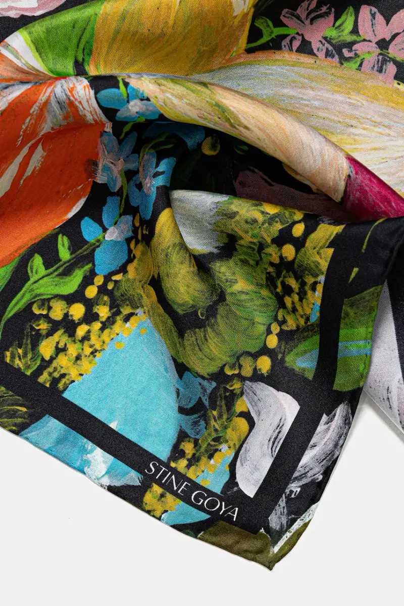 foulard in seta 0 donna SG-AW25-A010-2287 Multicolore miniatura 2