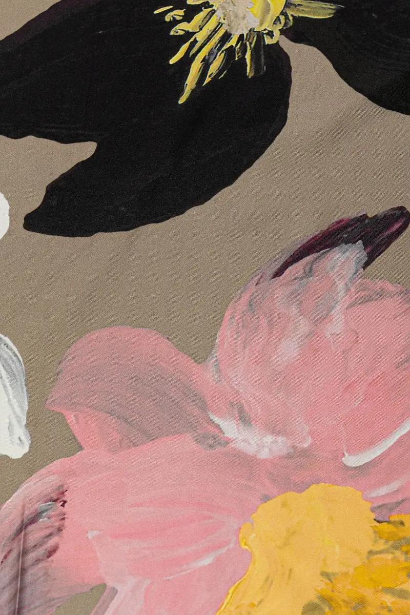 foulard in seta donna colore beige SG-PF25-A010-2287 miniatura 2