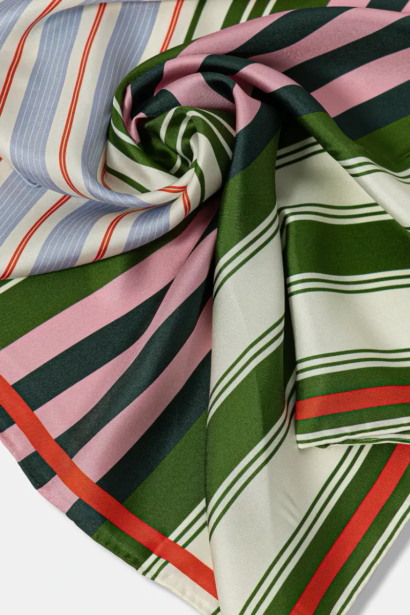 foulard in seta donna colore blu SG-PF25-A010-2287 miniatura 3