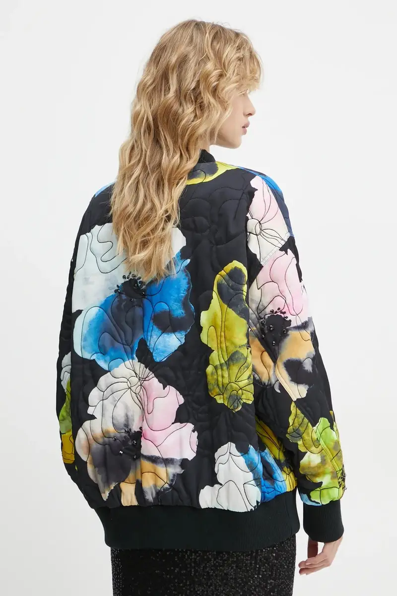 giacca bomber donna colore nero SG-PS25-J011-2317 miniatura 3