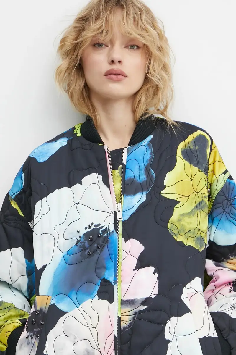 giacca bomber donna colore nero SG-PS25-J011-2317 miniatura 4