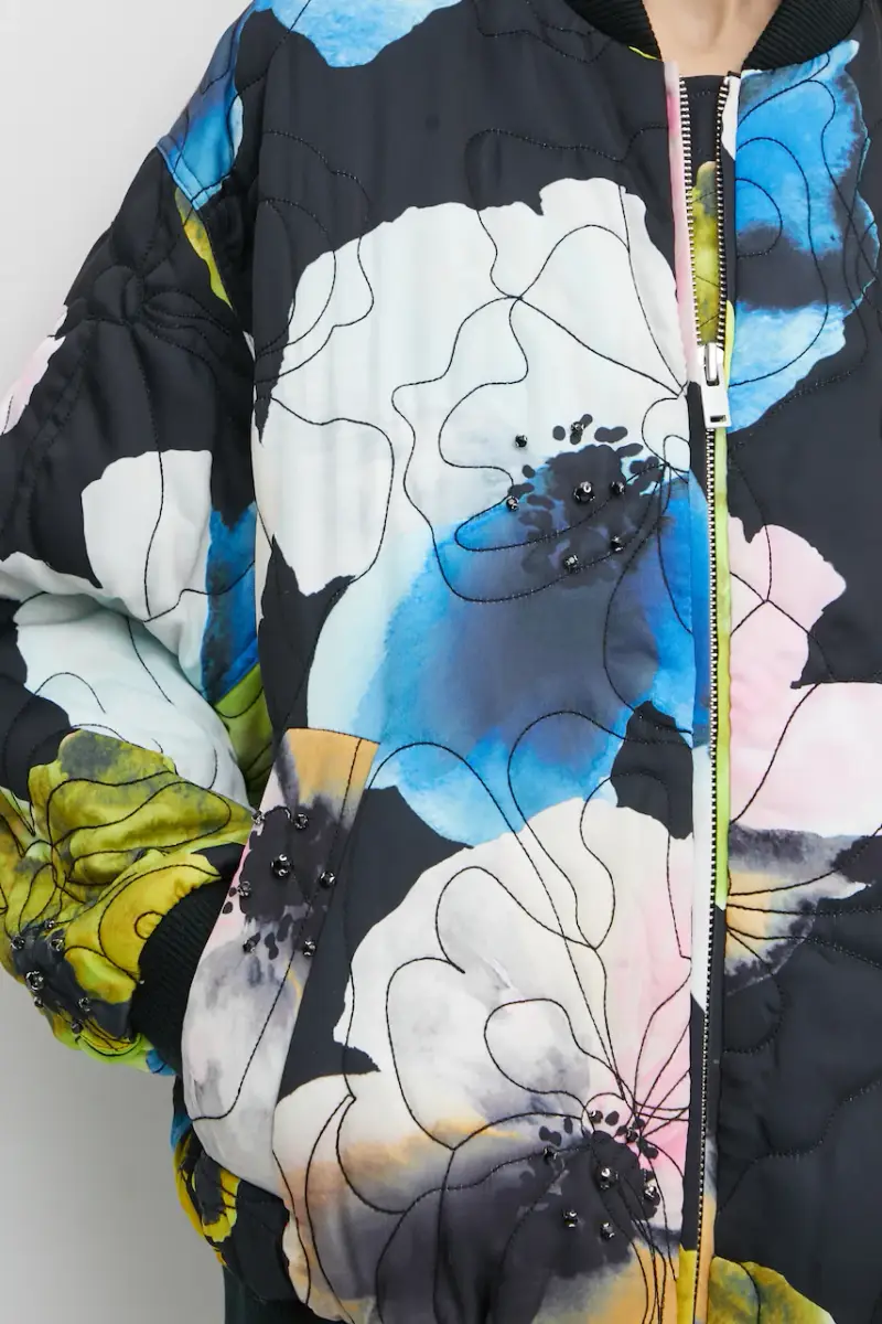 giacca bomber donna colore nero SG-PS25-J011-2317 miniatura 5