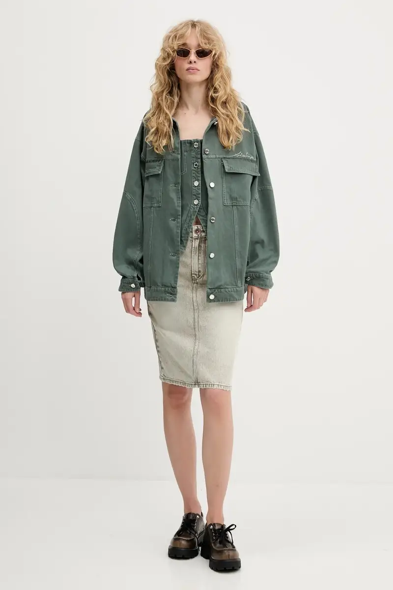 giacca in cotone colore verde SG-PF25-J049-2393 miniatura 2