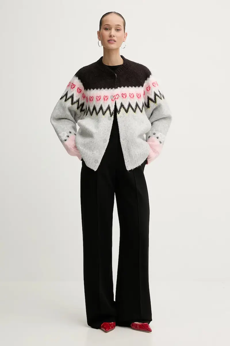 giacca in misto lana 0 donna colore grigio SG-AW25-J061-2422 miniatura 2