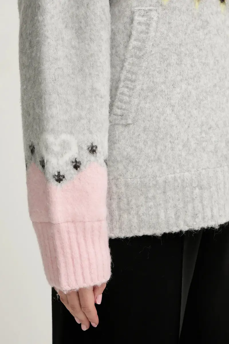 giacca in misto lana 0 donna colore grigio SG-AW25-J061-2422 miniatura 5