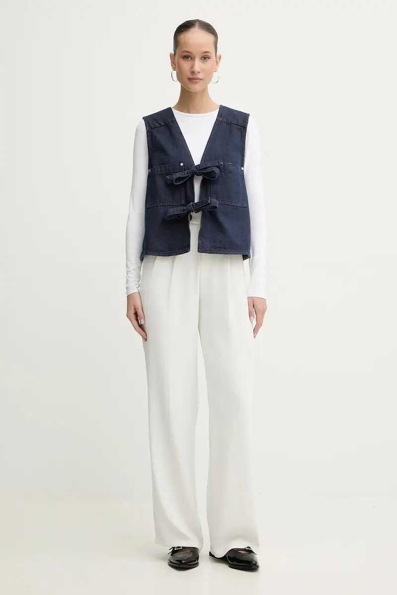 gilet di jeans 0 colore blu navy SG-AW25-T101-2406 miniatura 3