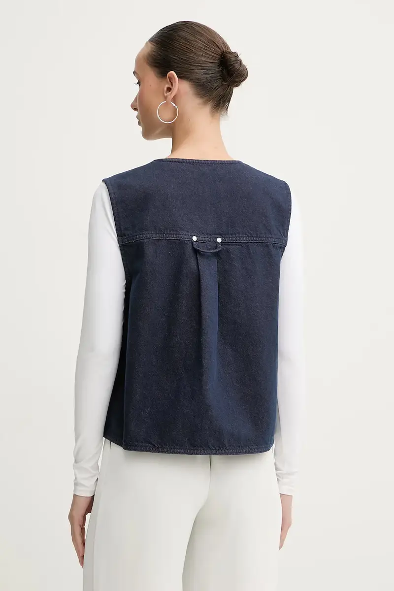 gilet di jeans 0 colore blu navy SG-AW25-T101-2406 miniatura 4