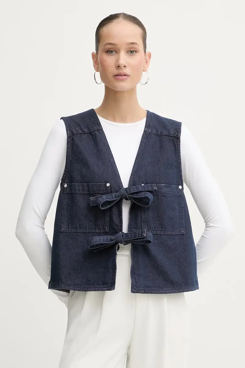 gilet di jeans 0 colore blu navy SG-AW25-T101-2406