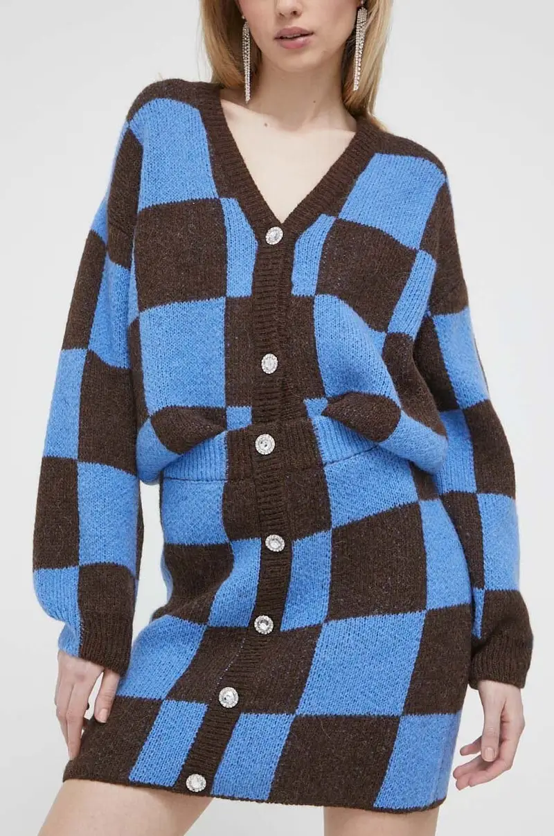 gonna con aggiunta di lana Multicolore