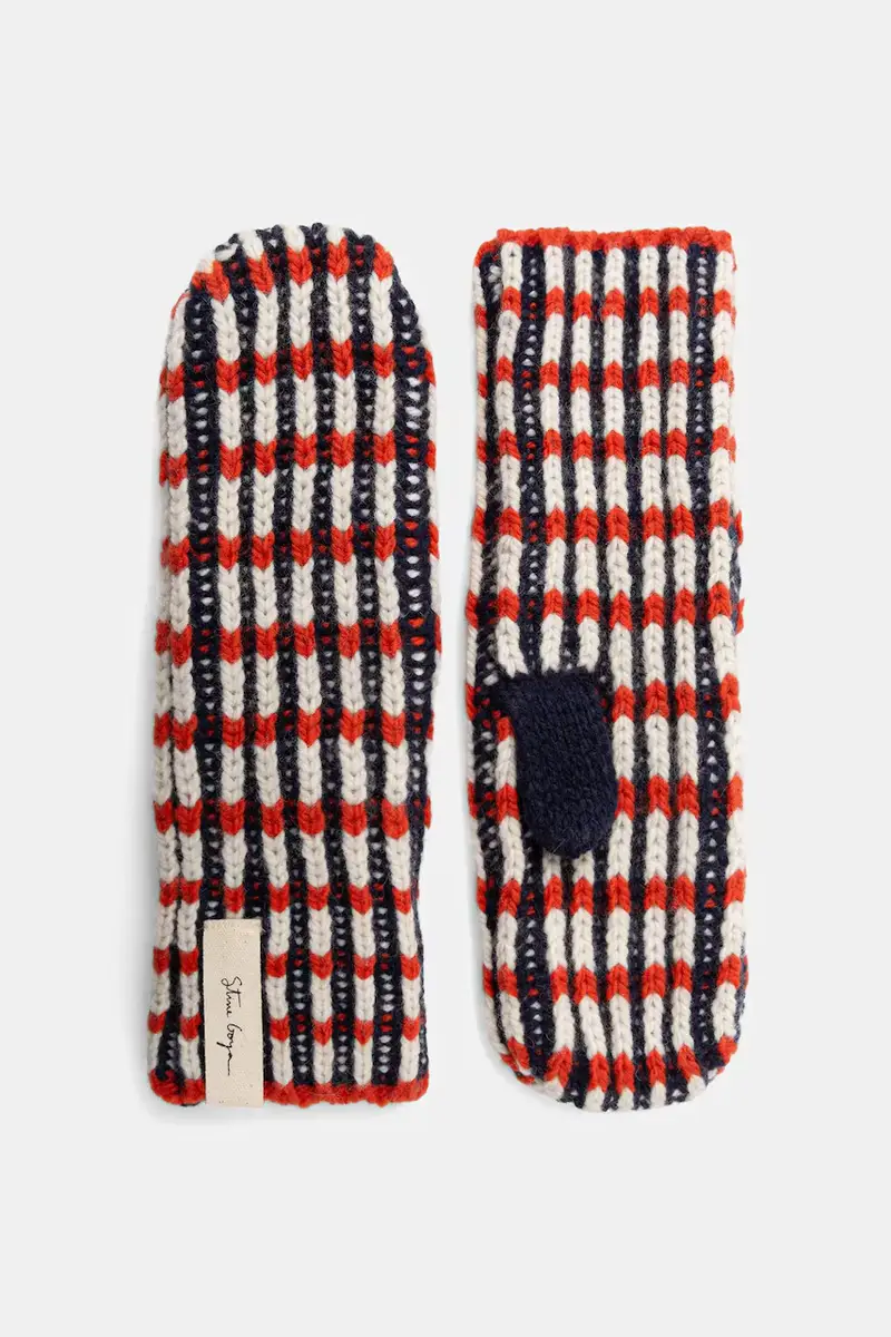 guanti con lana 0 colore rosso SG-AW25-A043-2425