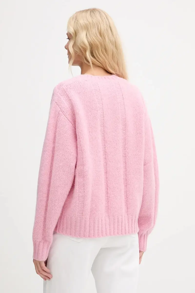 maglione con lana 0 colore rosa SG-AW25-K050-2418 miniatura 3