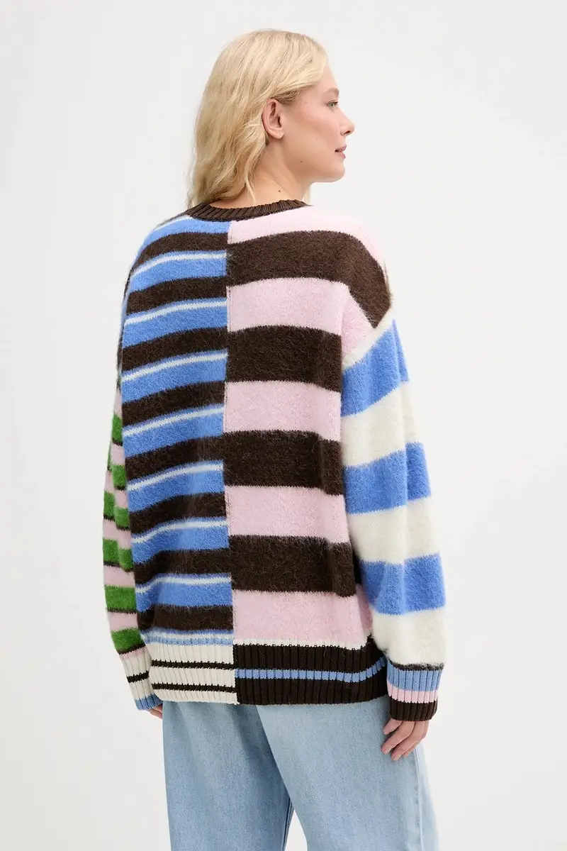 maglione con lana colore marrone SG-AW25-K021-2328 miniatura 3