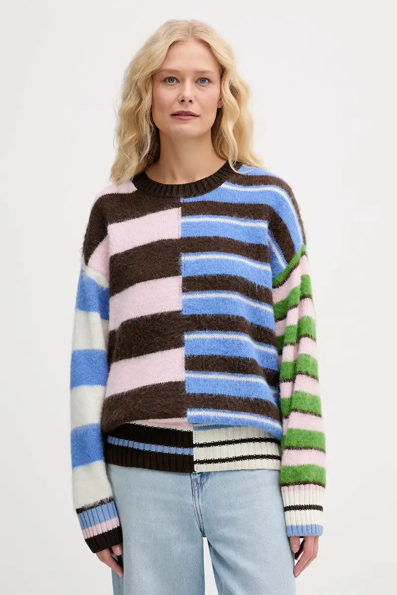 maglione con lana colore marrone SG-AW25-K021-2328