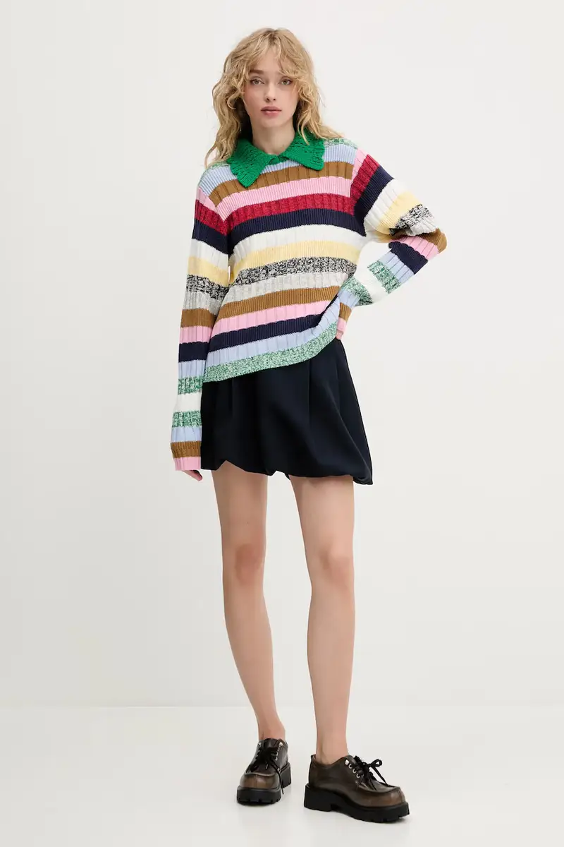 maglione donna colore verde SG-PF25-K033-2386 Multicolore miniatura 2