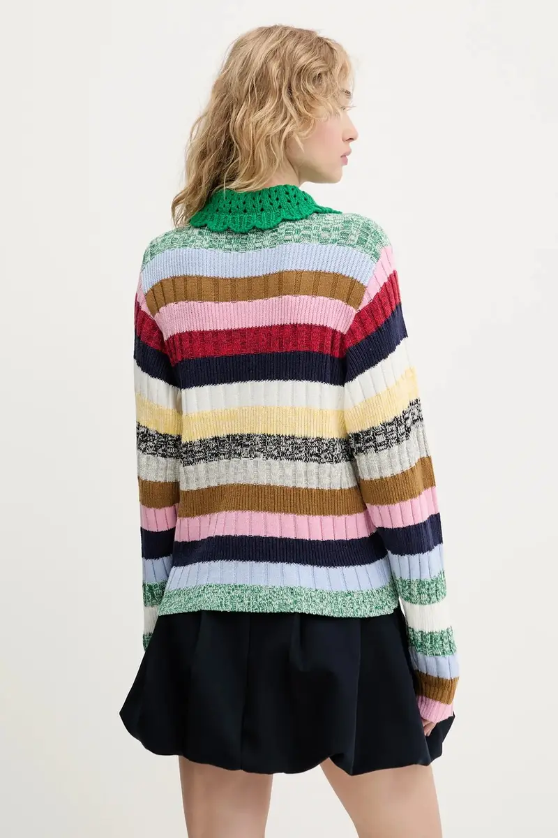 maglione donna colore verde SG-PF25-K033-2386 Multicolore miniatura 3