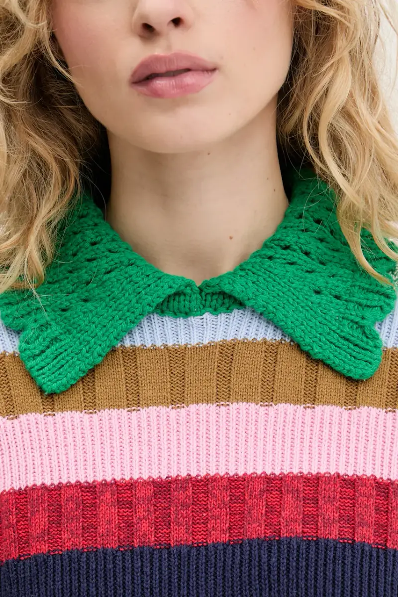 maglione donna colore verde SG-PF25-K033-2386 Multicolore miniatura 5