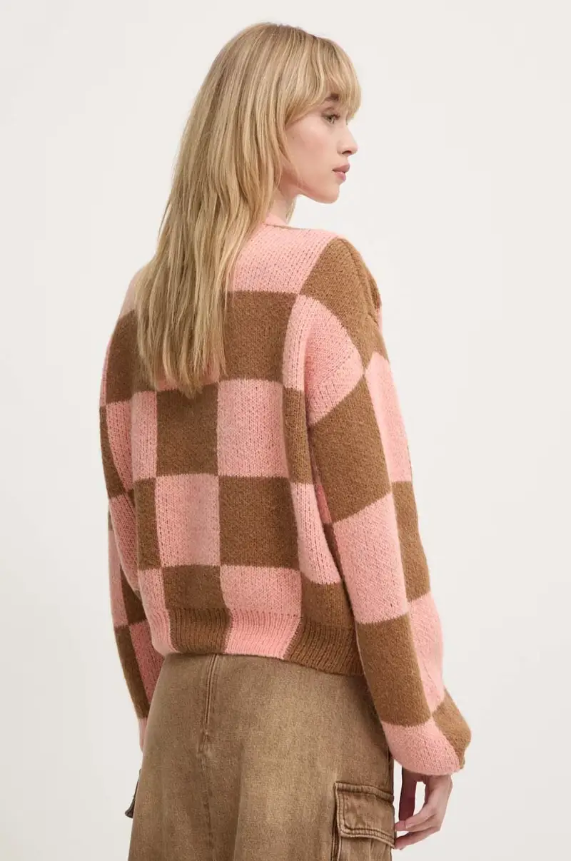 maglione in misto lana donna colore rosa SG5942 miniatura 3