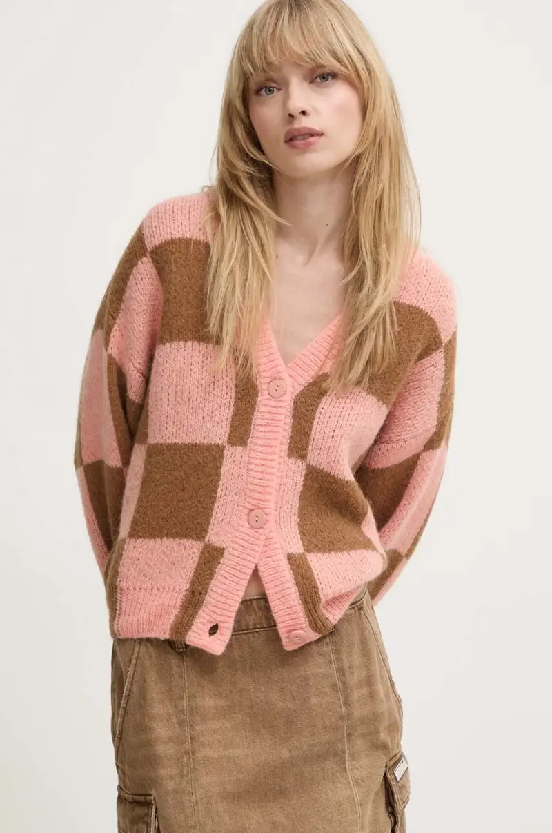 maglione in misto lana donna colore rosa SG5942 miniatura 4