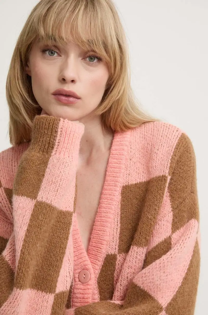 maglione in misto lana donna colore rosa SG5942 miniatura 5