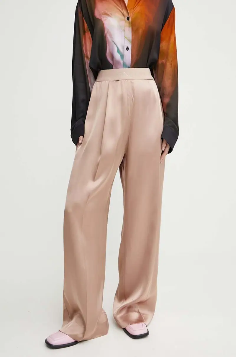 pantaloni donna colore beige