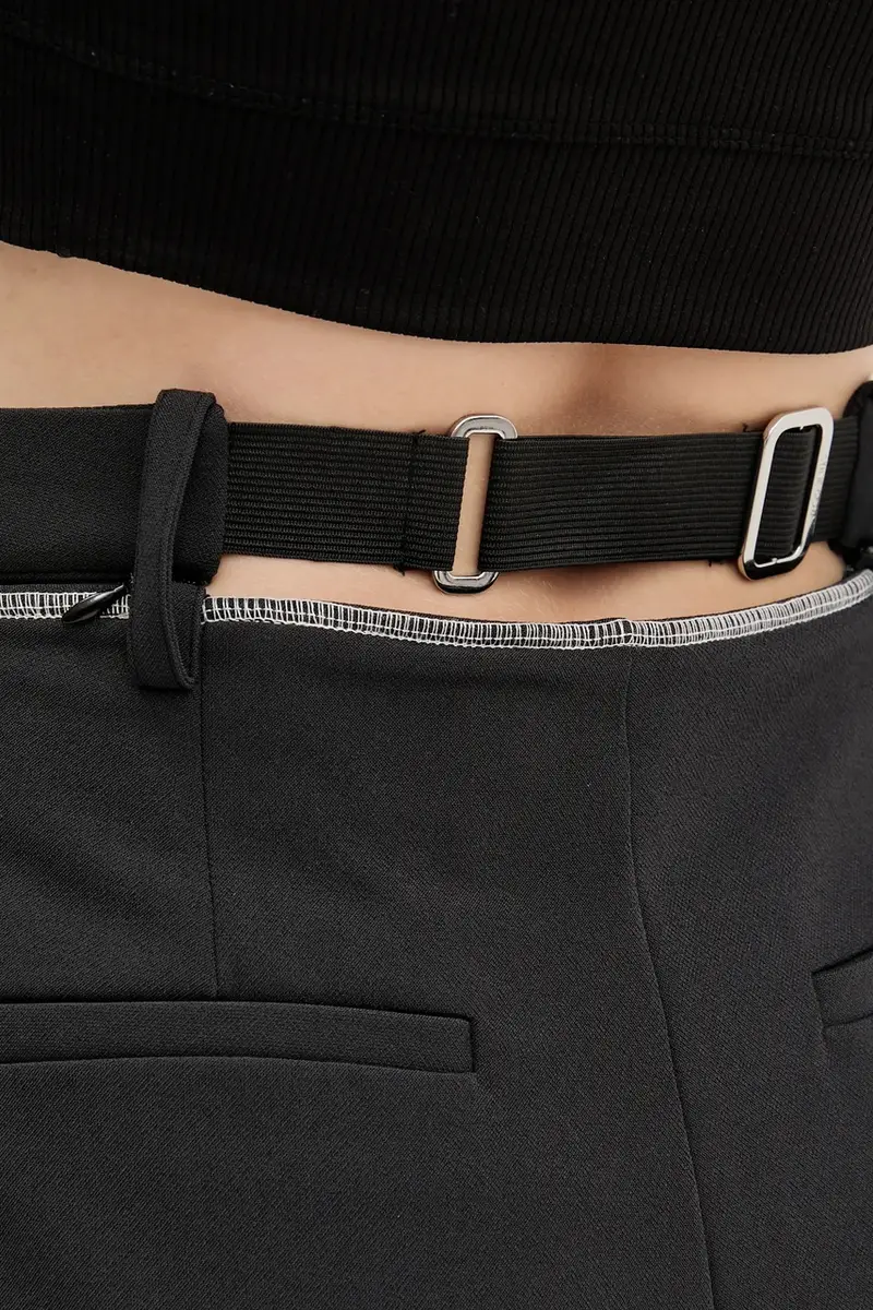 pantaloni donna colore nero SG-PF25-P093-2369 miniatura 4