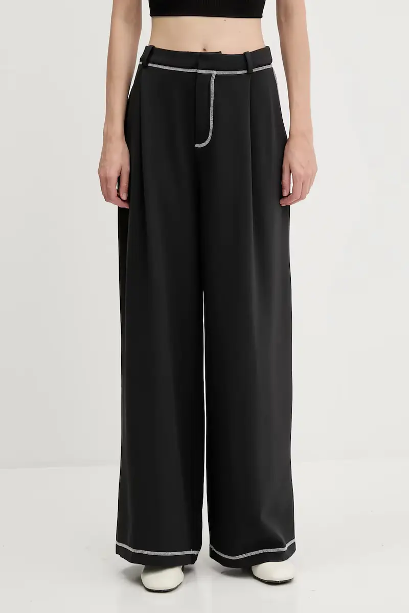 pantaloni donna colore nero SG-PF25-P093-2369