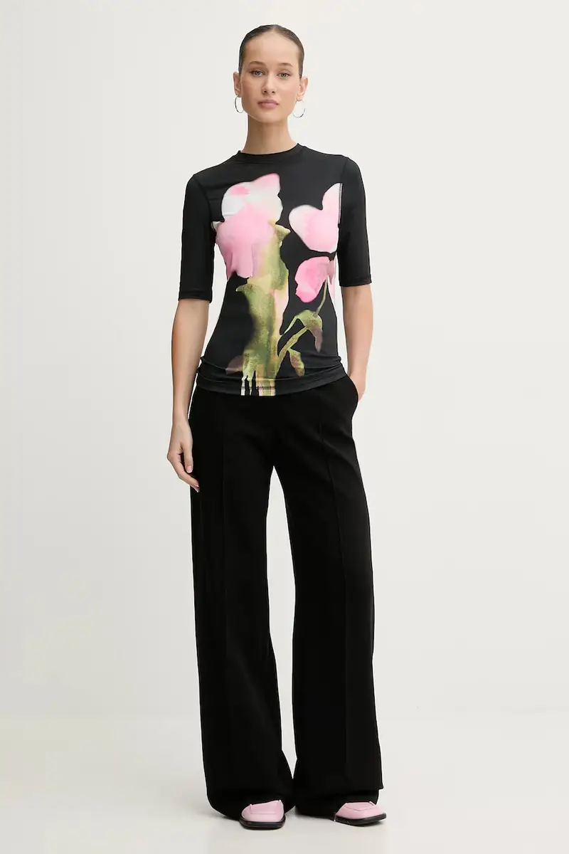 Stine Goya T-shirt Donna Nero 3777826 miniatura 2