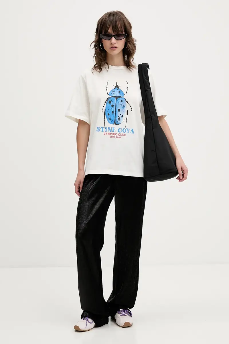 Stine Goya T-shirt Donna Beige 3765624 miniatura 2