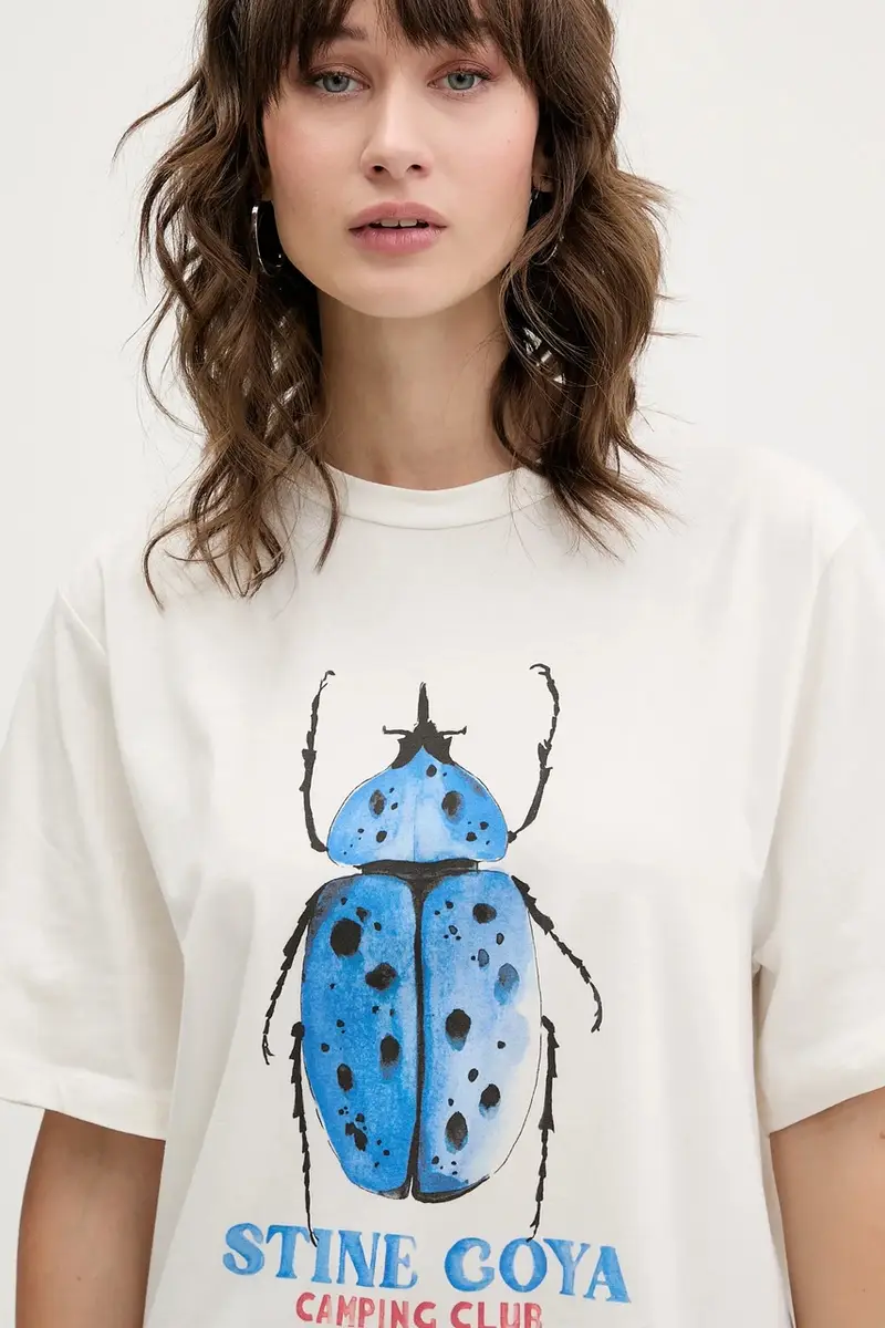 Stine Goya T-shirt Donna Beige 3765624 miniatura 4