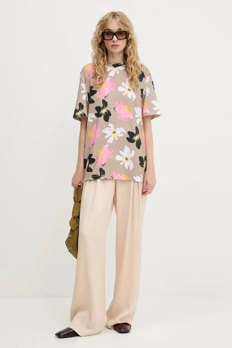 Stine Goya T-shirt Donna Beige 3123305 miniatura 2