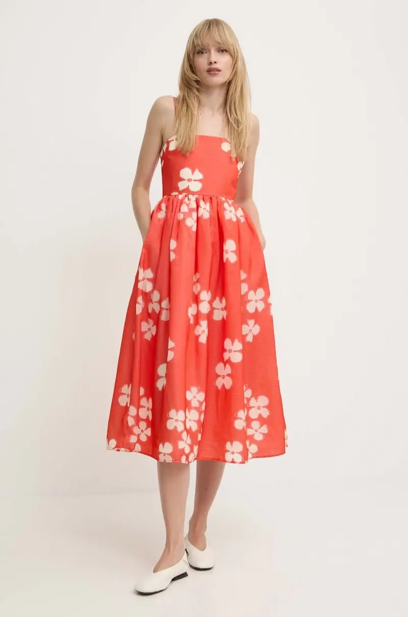 vestito colore arancione SG5866