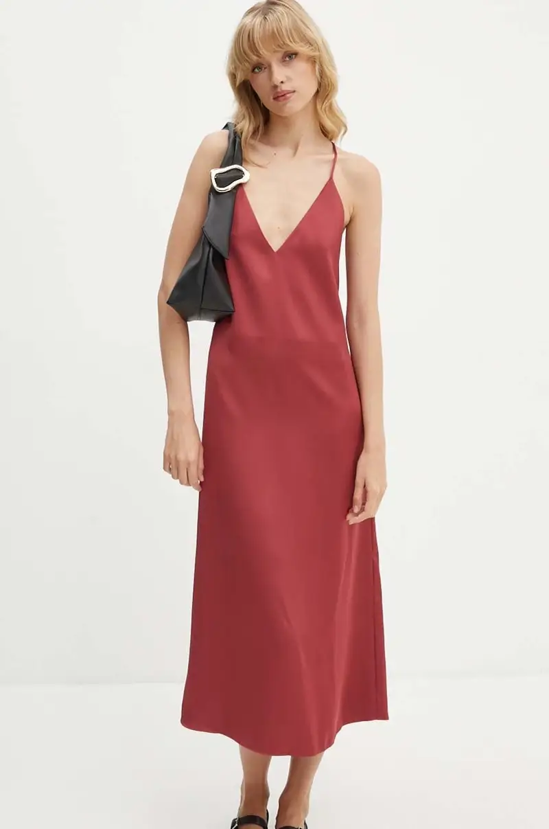 vestito colore granata SG5862