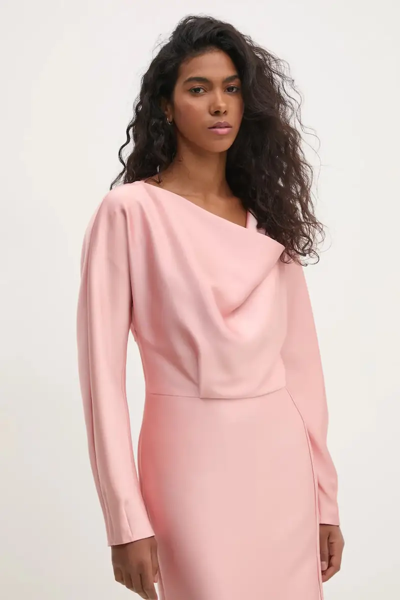 vestito colore rosa D041-2261 miniatura 3